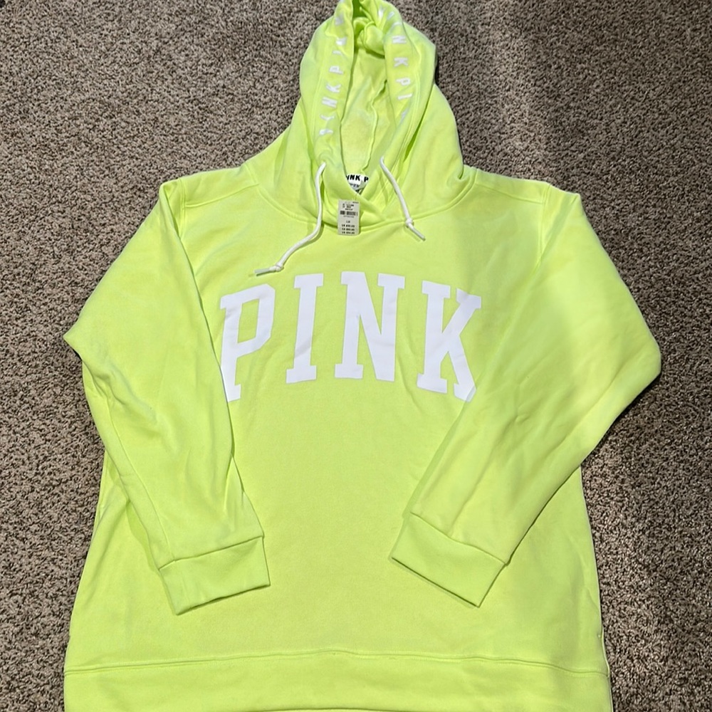 Neon yellow PINK hoodie